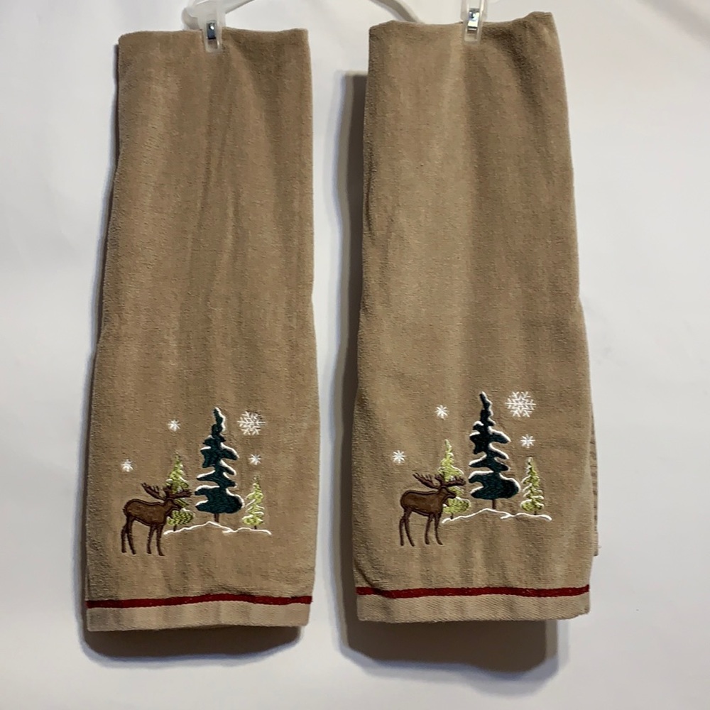 Holiday embroidery towels